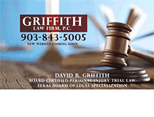 Tablet Screenshot of griffithlawfirm.com